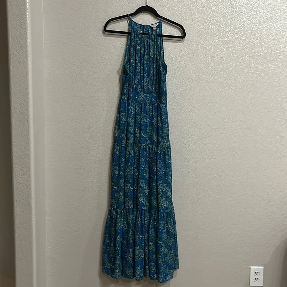 Belle and Sky Floral Maxi Dress with front split size Medium